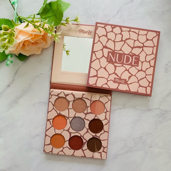 MissLiu 9-Color Eyeshadow Palette – Nude Tones, Silky Finish & Long-Lasting Glam - Picture 1 of 5